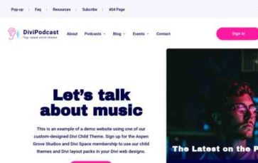 Divi Podcast (Divi Space) (screenshot desktop)