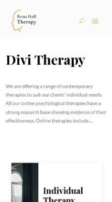 Divi Therapist (screenshot mobile)