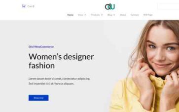 Divi WooCommerce Store (screenshot desktop)