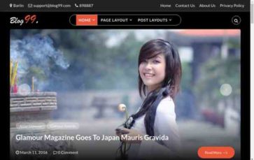 Blog99 Pro (screenshot desktop)