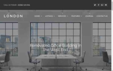 WPCasa London (screenshot desktop)