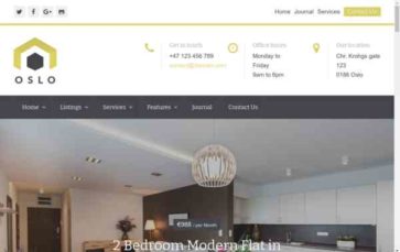 WPCasa Oslo (screenshot desktop)
