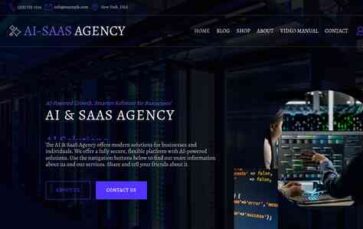AI and SaaS Agency WDA Pro (screenshot desktop)