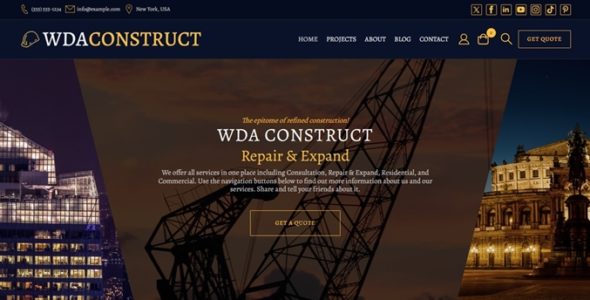 Construction Company WDA Pro (WpDevArt)