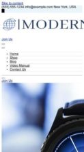 Ecommerce Modern Store Pro (screenshot mobile)