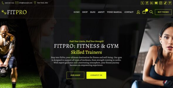 Fitness and Gym WDA Pro (WpDevArt)