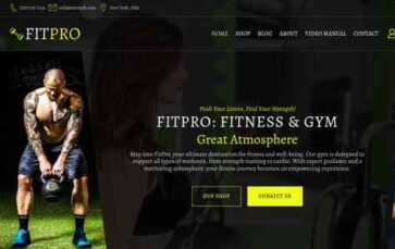 Fitness and Gym WDA Pro (screenshot desktop)