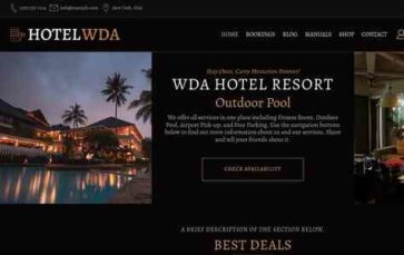 Hotel Booking WDA Pro (screenshot desktop)