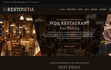 Restaurant WDA Pro (screenshot desktop)