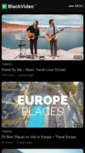 BlackVideo Pro (screenshot mobile)