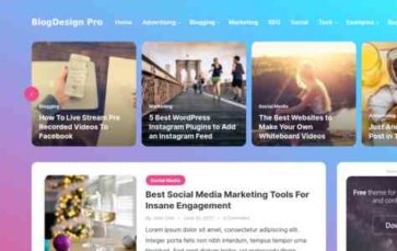 BlogDesign Pro (screenshot desktop)