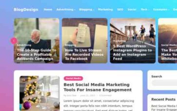 BlogDesign (screenshot desktop)