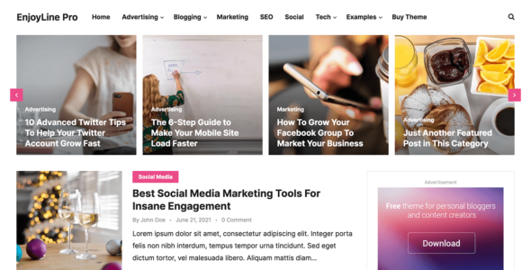 EnjoyLine Pro (WPEnjoy)