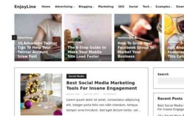 EnjoyLine (screenshot desktop)