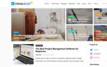 VisualBlog Pro (screenshot desktop)