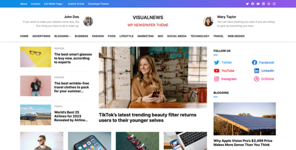 VisualNews (WPEnjoy)