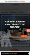 Shopire Pro (screenshot mobile)