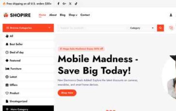 Shopire (screenshot desktop)
