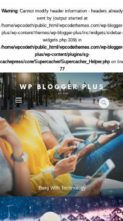 WP Blogger Plus (screenshot mobile)