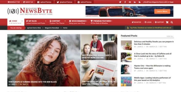 Magazine News Byte Pro (wpHoot)