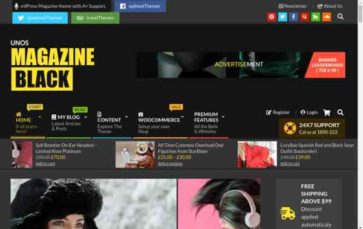 Unos Magazine Black Pro (screenshot desktop)