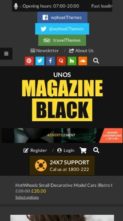 Unos Magazine Black Pro (screenshot mobile)