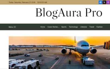 BlogAura Pro (screenshot desktop)