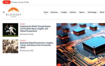 BlogSky Pro (screenshot desktop)