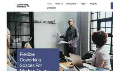 Coworking Interface Pro (screenshot desktop)