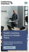 Coworking Interface Pro (screenshot mobile)