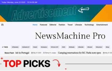 NewsMachine Pro (screenshot desktop)