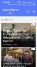SpeedNews Pro (screenshot mobile)