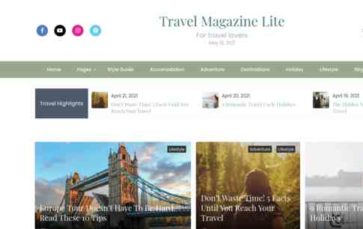 Travel Magazine Lite (screenshot desktop)