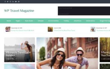 WP Travel Magazine (screenshot desktop)