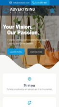 Advertising Agency (WpMania) (screenshot mobile)