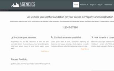 Agencies (WpMania) (screenshot desktop)