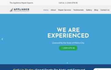 Appliance Repair (WpMania) (screenshot desktop)