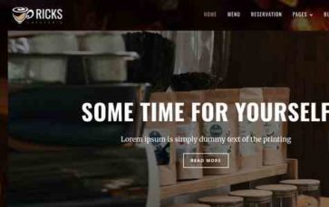 Cafeteria (WpMania) - (screenshot desktop)