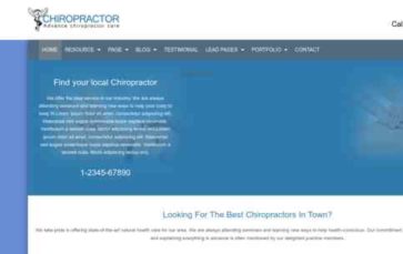Chiropractor (WpMania) (screenshot desktop)