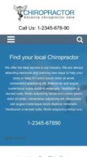 Chiropractor (WpMania) (screenshot mobile)