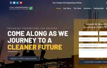 Civil Engineering (WpMania) (screenshot desktop)