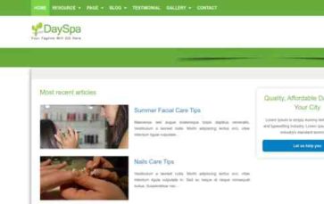 DaySpa (screenshot desktop)