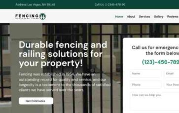 Fencing Service (screenshot desktop)