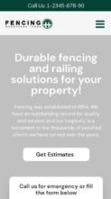 Fencing Service (screenshot mobile)