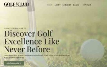 Golf Club (WpMania) - (screenshot desktop)