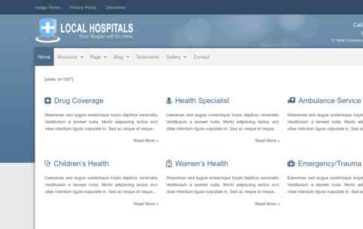 Hospitals (WpMania) (screenshot desktop)