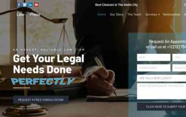 Screenshot Desktop LawPress (WpMania) - (screenshot desktop)