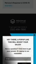 Minimal (WpMania) - (screenshot mobile)