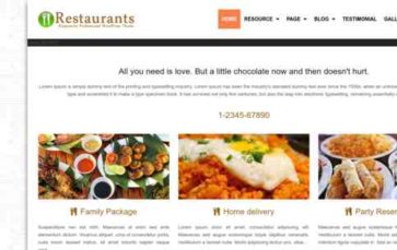 Restaurants (screenshot desktop)