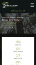 TimberCut Pro (screenshot mobile)